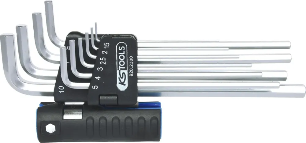 KS TOOLS 3 1 Innen6kant-Winkelstiftschlüssel-Satz,10-tlg XL ( 920.2300 )