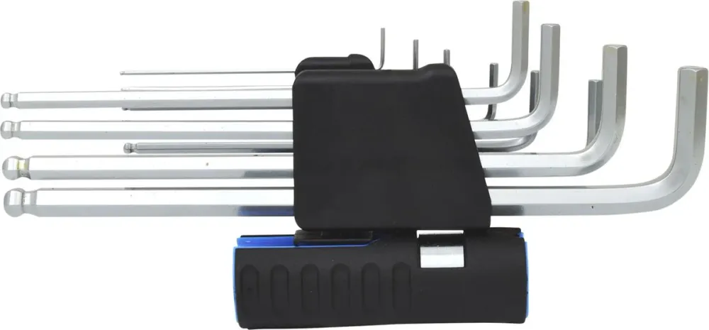 KS TOOLS 3 1 Innen6kant-Winkelstiftschlüssel-Satz,10-tlg XL, Kugelkopf, Zoll ( 920.2450 )