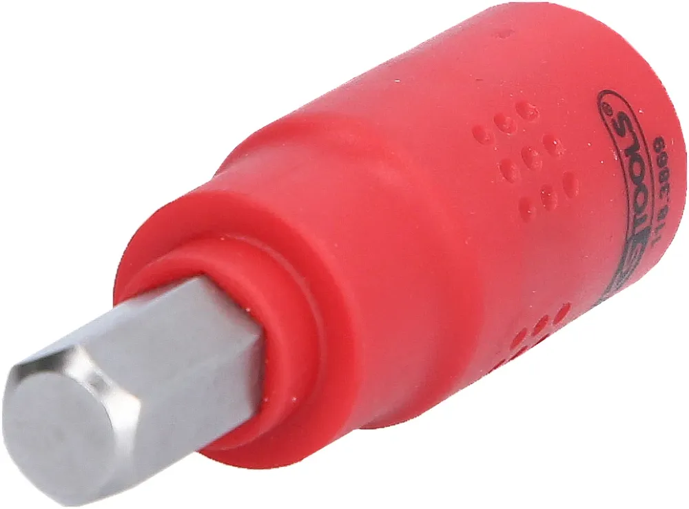 KS TOOLS 3/8" Isolierte Bit-Stecknuss Innensechskant, 10mm, 60mm lang ( 118.3869 )