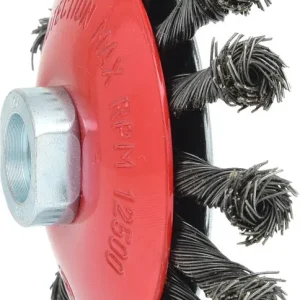 KS TOOLS Kegelform-Stahldrahtrundbürste 0,5mm, Ø 115mm ( 340.0049 )