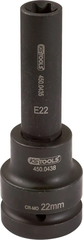 KS TOOLS 1" Kraft-Stecknuss E-Torx, lang, E18 ( 450.0481 )
