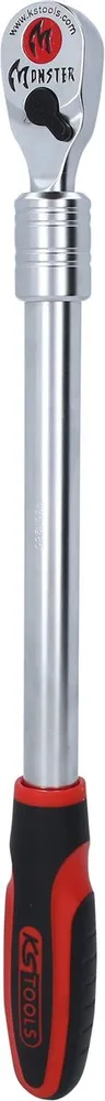 KS TOOLS 1/2" Monster Teleskop-Umschaltknarre, 100 Zahn ( 935.1285 )