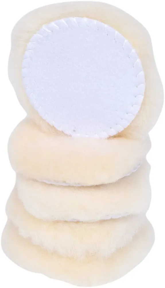 KS TOOLS Polierpad Lammfell, Ø 80,0mm, 5er Pack ( 515.5124 )