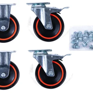 KS TOOLS Rollenset 2 x Lenkrolle + 2 x Laufrolle ( 826.0007-R014P )