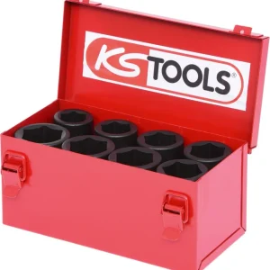 KS TOOLS 3/4" Sechskant-Kraft-Stecknuss-Satz, 8-tlg lang ( 515.0510 )