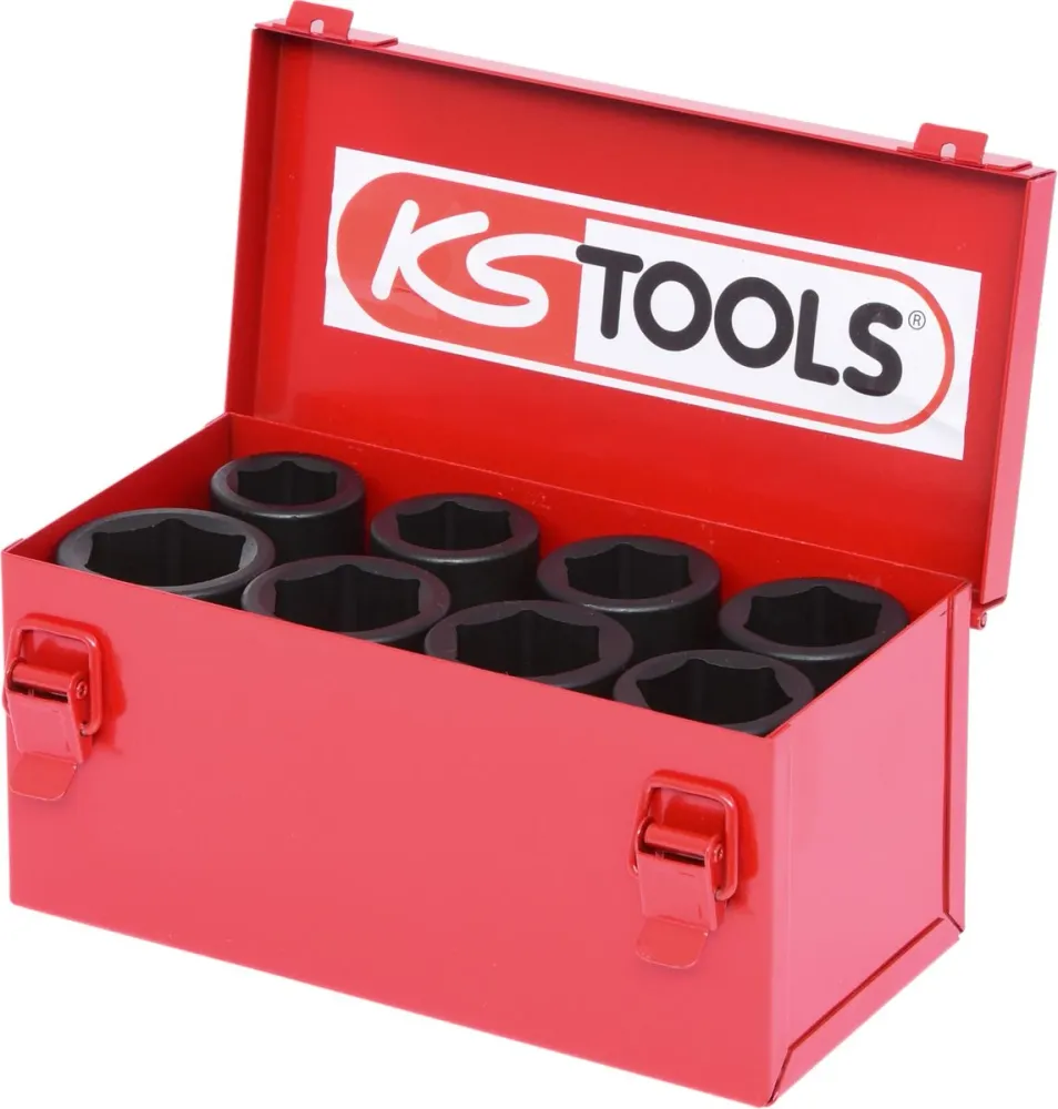 KS TOOLS 3/4" Sechskant-Kraft-Stecknuss-Satz, 8-tlg lang ( 515.0510 )