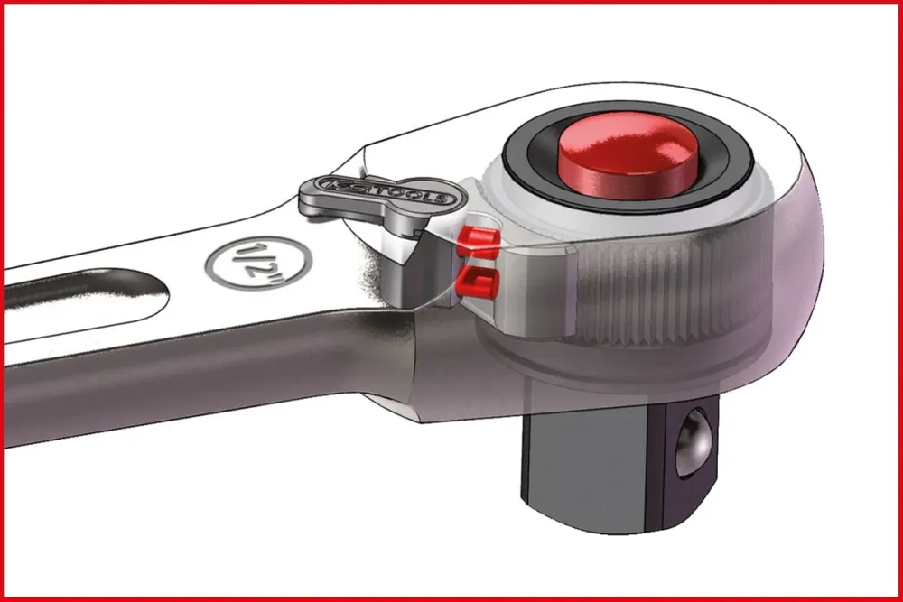 KS TOOLS 1/2" SlimPOWER Umschaltknarre,72 Zahn ( 920.1290 )