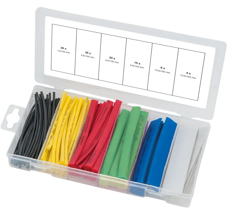 KS TOOLS Sortiment Schrumpfschläuche, farbig, 100-tlg ( 970.0540 )