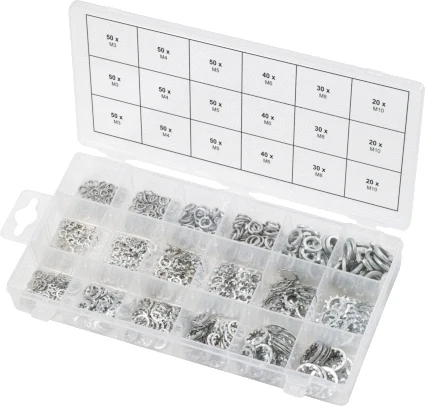 KS TOOLS Sortiment Zahn-Unterlegscheiben,M3-10, 720-tlg ( 970.0240 )