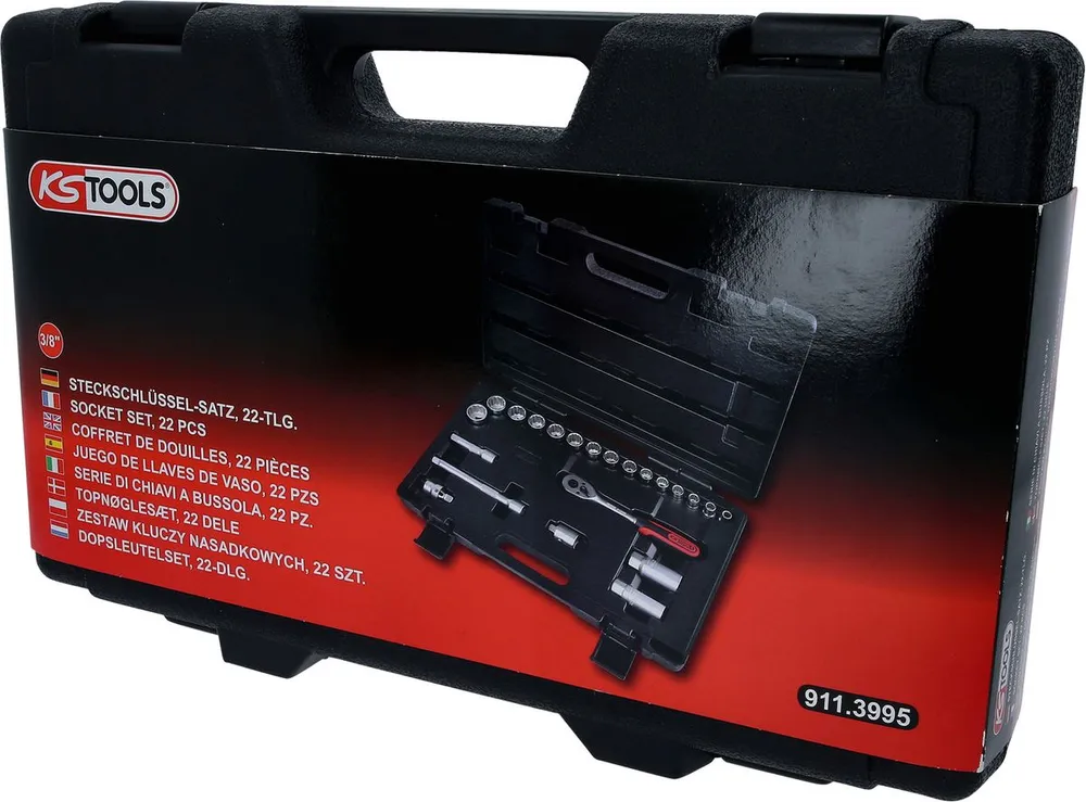 KS TOOLS 3/8" Steckschlüssel-Satz, 22-tlg ( 911.3995 )