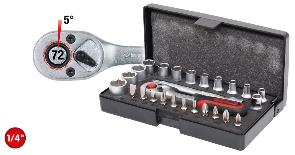 KS TOOLS 1/4" Steckschlüssel-Satz, 26-tlg ( 917.0626 )