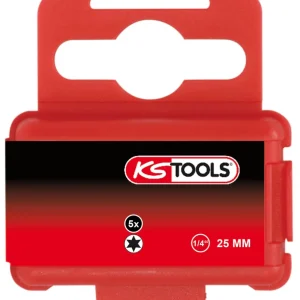 KS TOOLS 1/4" TORSIONpower Bit Torx, 25mm, T27, 5er Pack ( 918.3526 )