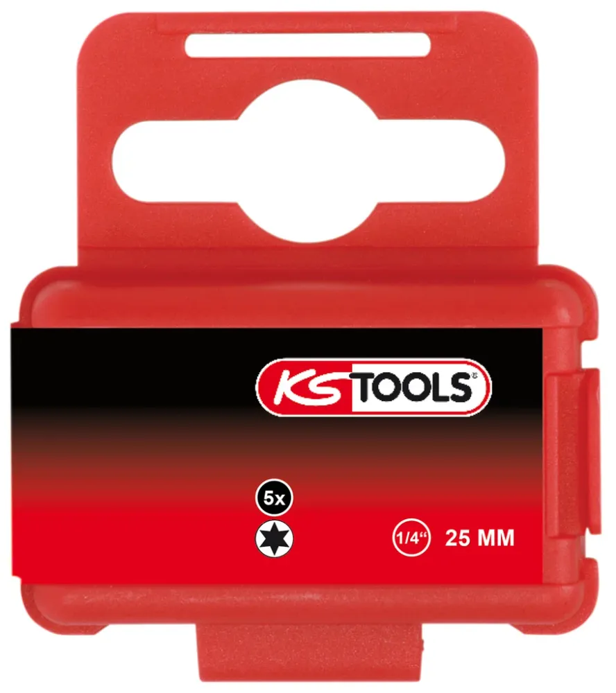 KS TOOLS 1/4" TORSIONpower Bit Torx, 25mm, T27, 5er Pack ( 918.3526 )