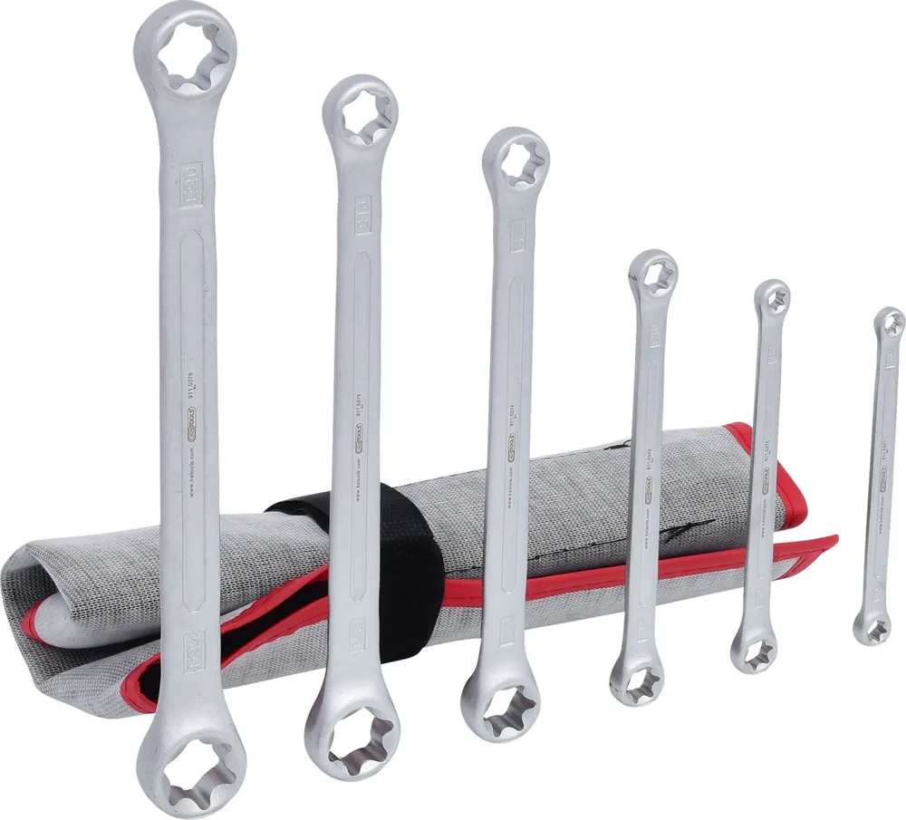 KS TOOLS Torx-E-Doppel-Ringschlüssel-Satz, 6-tlg ( 911.0370 )