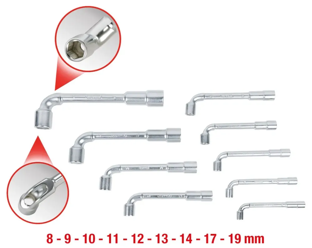KS TOOLS ULTIMATEplus Doppel-Steckschlüssel-Satz, gekröpft, 9-tlg ( 517.0450 )