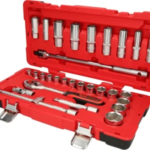 KS TOOLS Zestaw kluczy nasadowych 1/2", 30 części ( 951.0630 )