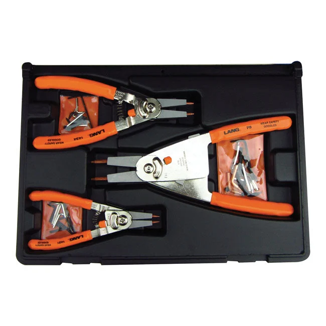 Lang Tools Zestaw 3-częściowy szczypiec do pierścieni ustalających Quick Switch