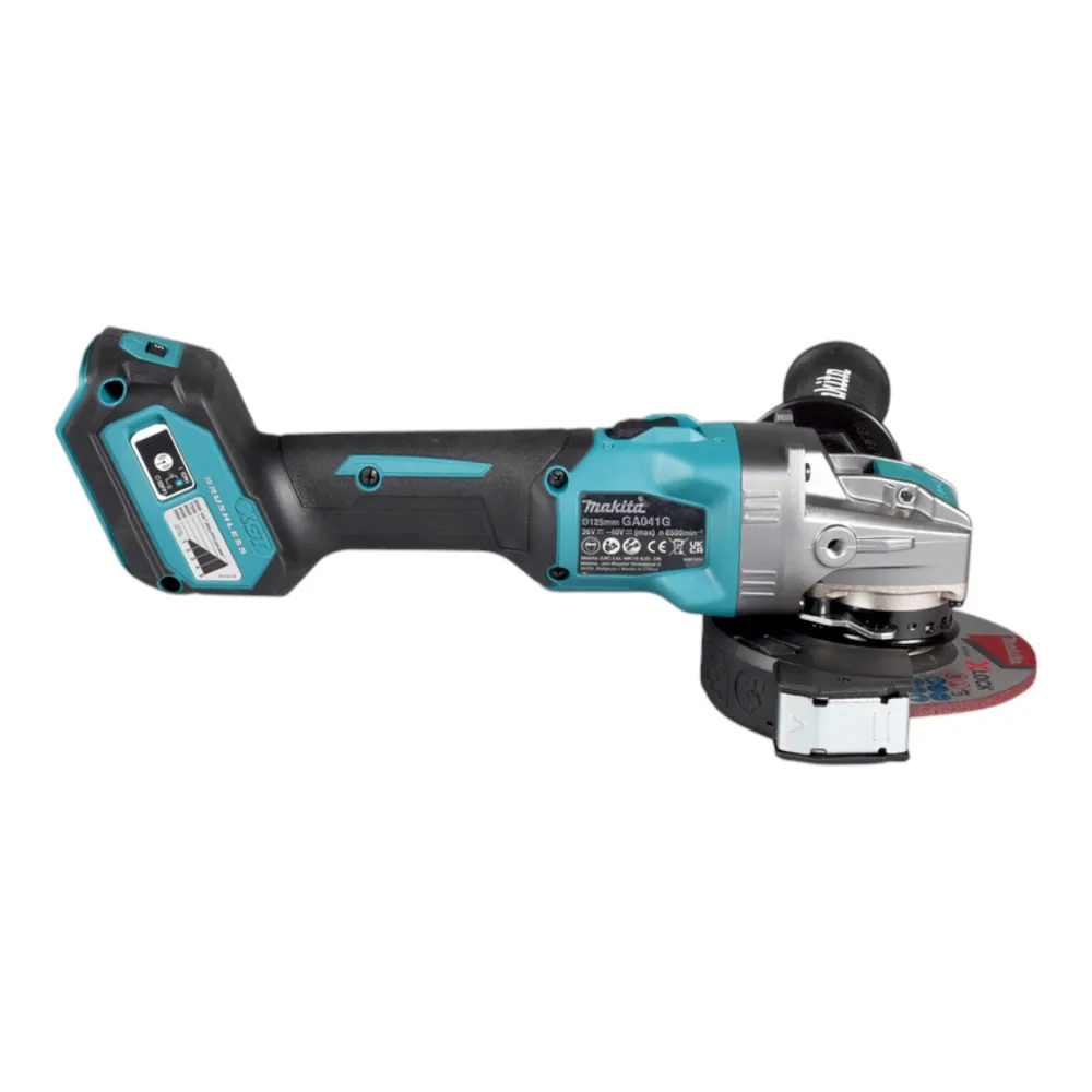 Makita GA 041 GM101 Akumulatorowa szlifierka kątowa 40 V maks. 125 mm X-LOCK Bezszczotkowa + 1x akumulator 4,0 Ah + ładowarka