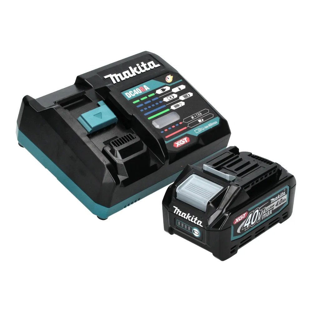 Makita GA 047 GM101 Akumulatorowa szlifierka kątowa 40 V maks. 125 mm X-LOCK Bezszczotkowa + 1x akumulator 4,0 Ah + ładowarka
