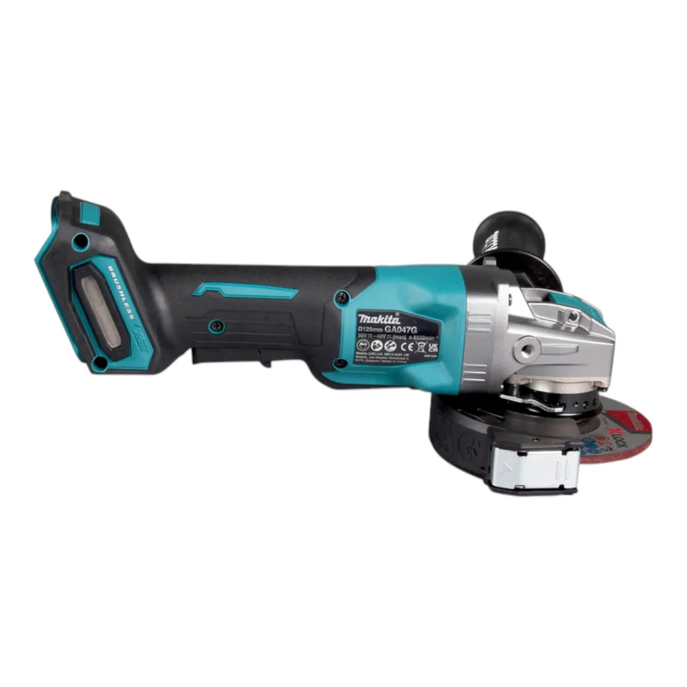 Makita GA 047 GM101 Akumulatorowa szlifierka kątowa 40 V maks. 125 mm X-LOCK Bezszczotkowa + 1x akumulator 4,0 Ah + ładowarka