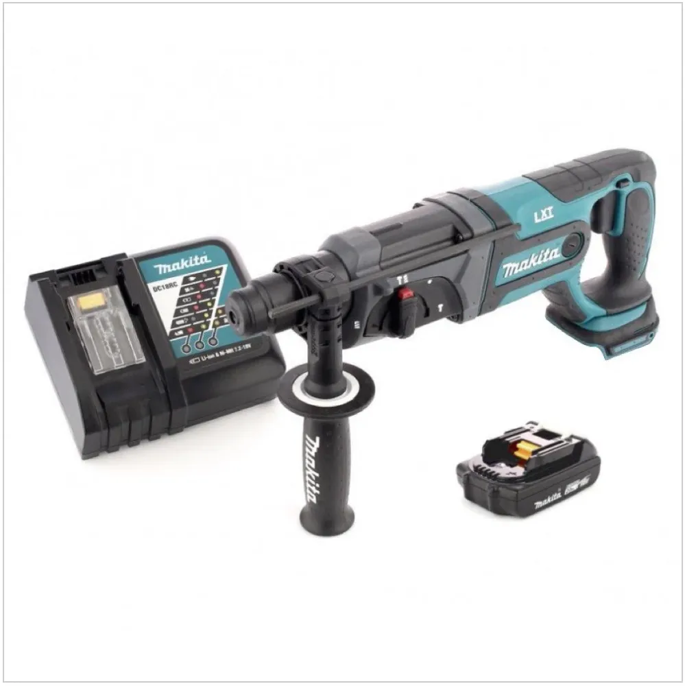 Akumulatorowa młotowiertarka Makita DHR 241 RA1 18 V 2,0 J SDS plus + 1x akumulator 2,0 Ah + ładowarka