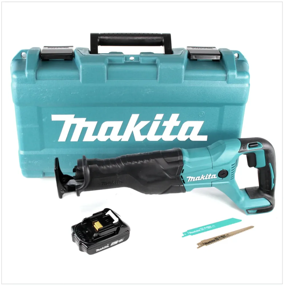 Akumulatorowa pił szablasta Makita DJR 186 A1K 18 V + 1x akumulator 2,0 Ah + walizka - bez ładowarki