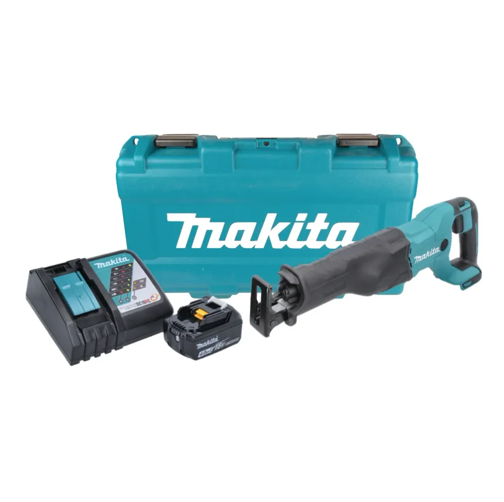 Akumulatorowa pilarka szablasta Makita DJR 186 RM1K 18 V + 1x akumulator 4,0 Ah + ładowarka + walizka