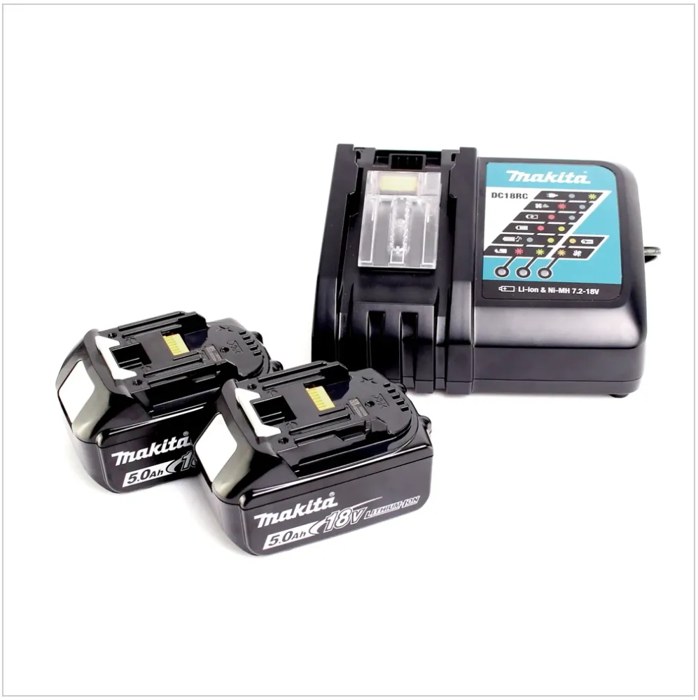 Akumulatorowa pilarka tarczowa Makita DHS 710 RTJ 36 V Li-Ion 190 mm w zestawie Makpac z wkładką + ładowarka + 2x akumulat...
