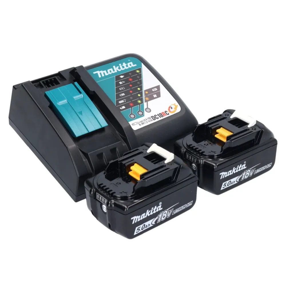 Akumulatorowa pilarka tarczowa Makita DSS 610 RTJ 18 V 165 mm + 2x akumulator 5,0 Ah + ładowarka + Makpac