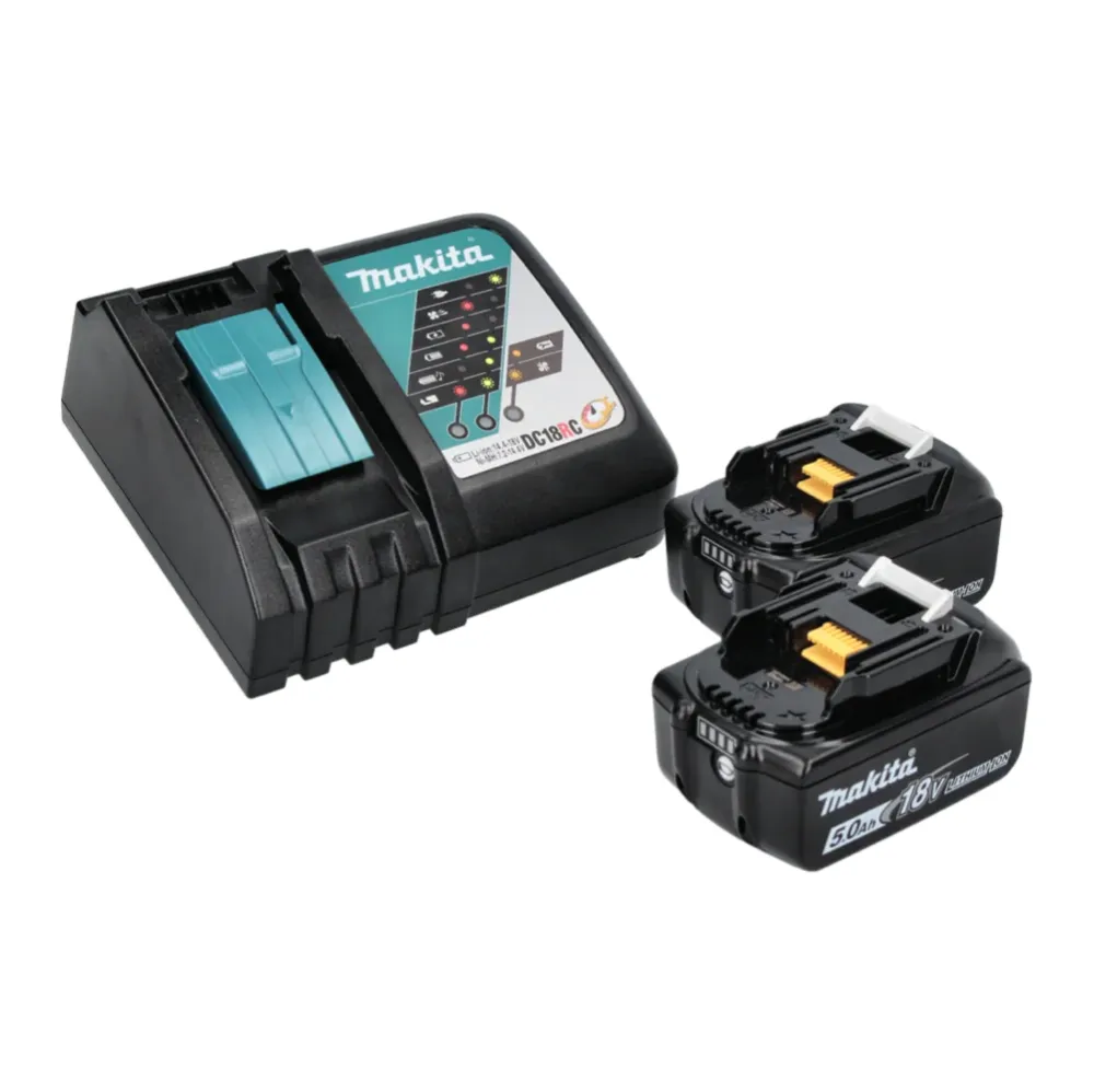 Akumulatorowa pilarka tarczowa Makita DSS 611 RTJ 18 V 165 mm + 2x akumulator 5,0 Ah + ładowarka + Makpac