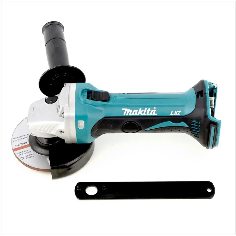 Akumulatorowa szlifierka kątowa Makita DGA 452 SAJ 18 V 115 mm + 2x akumulator 2,0 Ah + ładowarka + Makpac