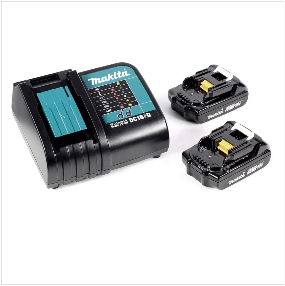 Akumulatorowa szlifierka kątowa Makita DGA 452 SAJ 18 V 115 mm + 2x akumulator 2,0 Ah + ładowarka + Makpac