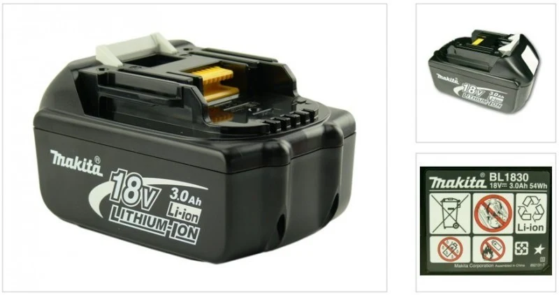 Akumulatorowa wiertarko-wkrętarka Makita BDF 459 18V Li-Ion z akumulatorem Makita BL1830 B 18V - 3Ah Li-Ion