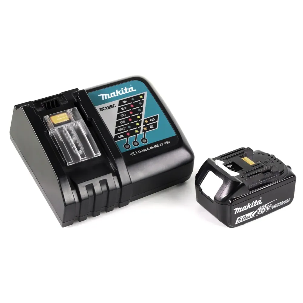 Akumulatorowa wiertarko-wkrętarka Makita DDF 459 RT1J 18V 45Nm w walizce Makpac + 1x akumulator 5,0 Ah + ładowarka