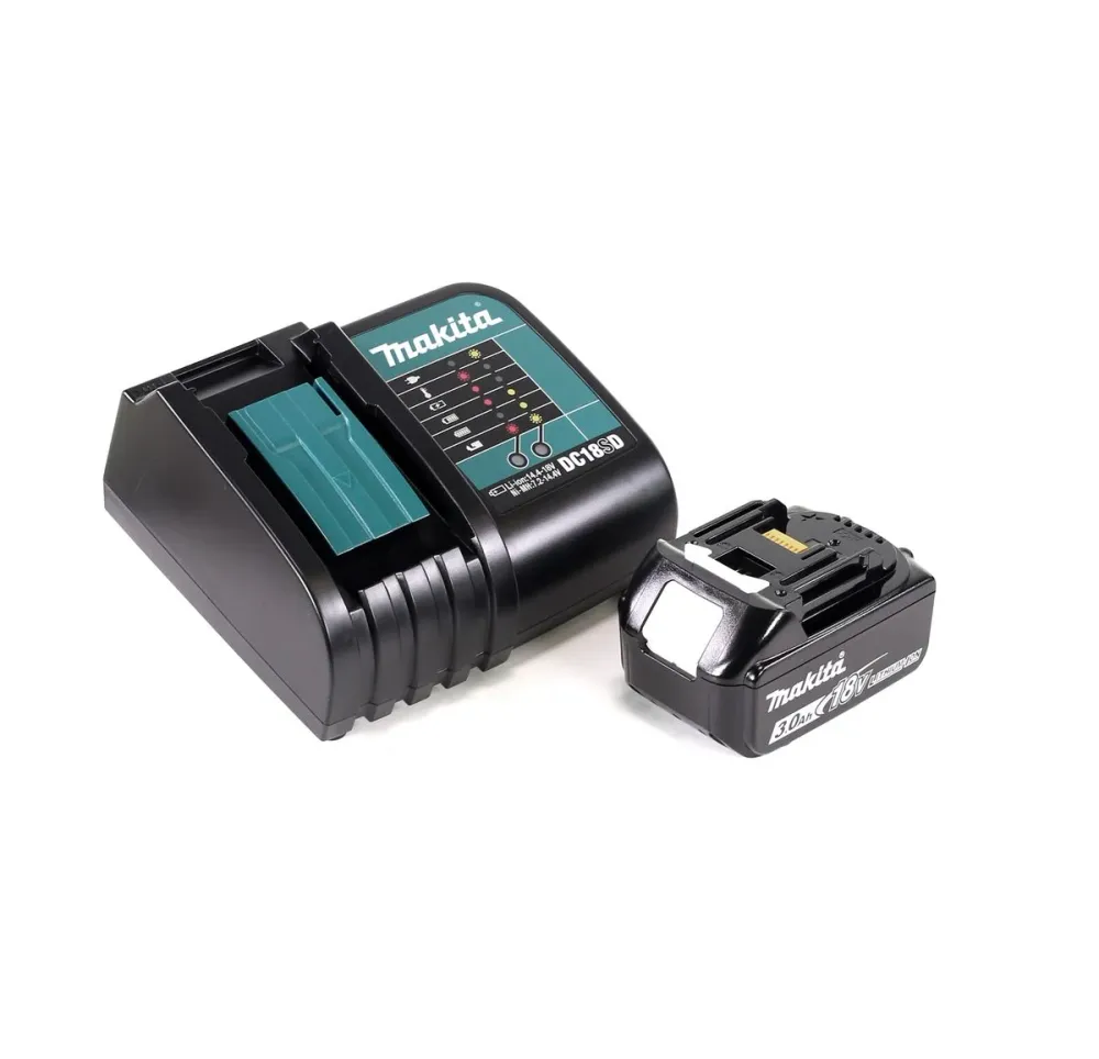 Akumulatorowa wiertarko-wkrętarka udarowa Makita DHP 453 FX12 18V 42Nm + 1x 3.0Ah + ładowarka + 101-częściowy zestaw akces...