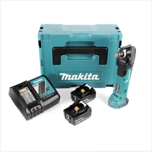 Akumulatorowe narzędzie wielofunkcyjne Makita DTM 51 RTJ 18 V Li-Ion w zestawie Makpac + 2x akumulator BL 1850 B 5,0 Ah Li...