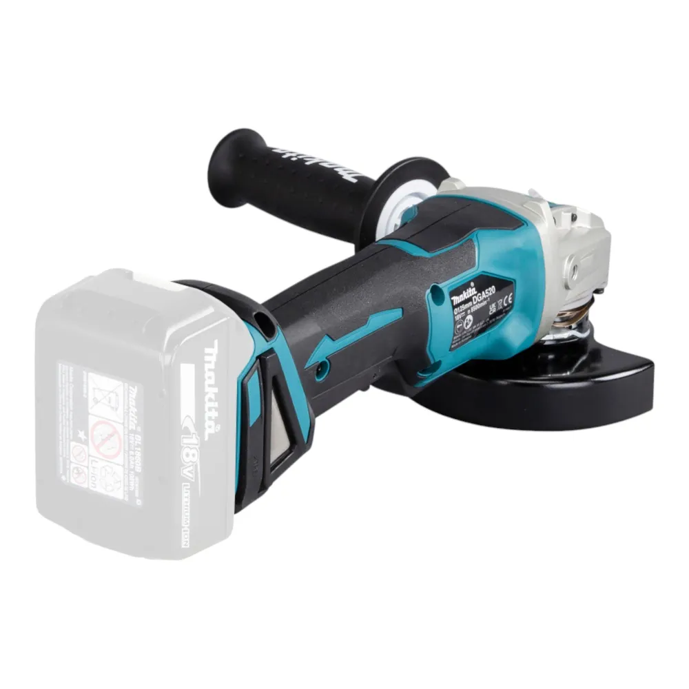 Makita DGA 520 SM1X1 Akumulatorowa szlifierka kątowa 18 V 125 mm X-LOCK Bezszczotkowa + 1x akumulator 4,0 Ah + ładowarka