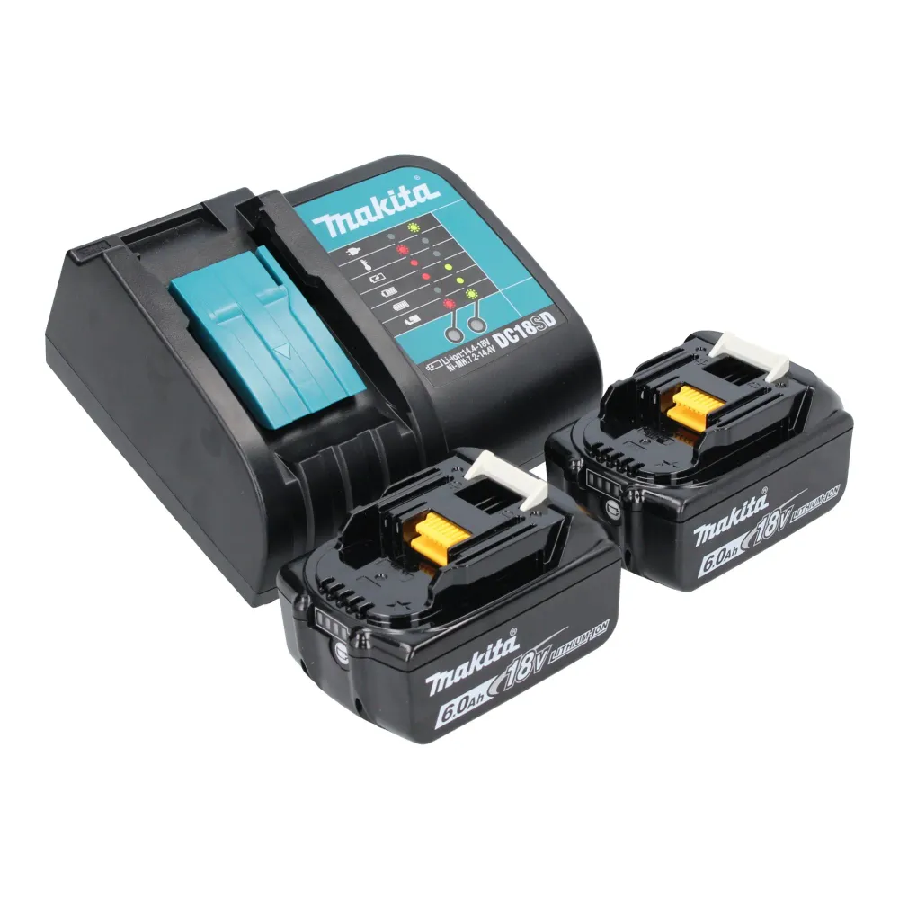 Makita DTD 173 SGJ akumulatorowy klucz udarowy 18 V 180 Nm 1/4" bezszczotkowy + 2x akumulator 6,0 Ah + ładowarka + Makpac