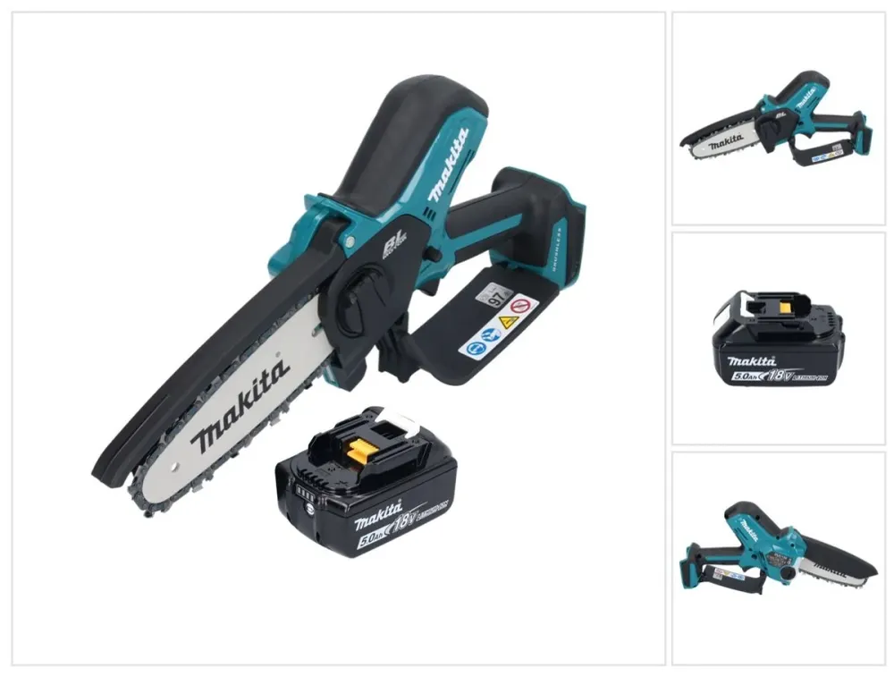 Makita DUC 150 T akumulatorowa pilarka łńcuchowa 18 V 15 cm bezszczotkowa + 1x akumulator 5,0 Ah - bez ładowarki