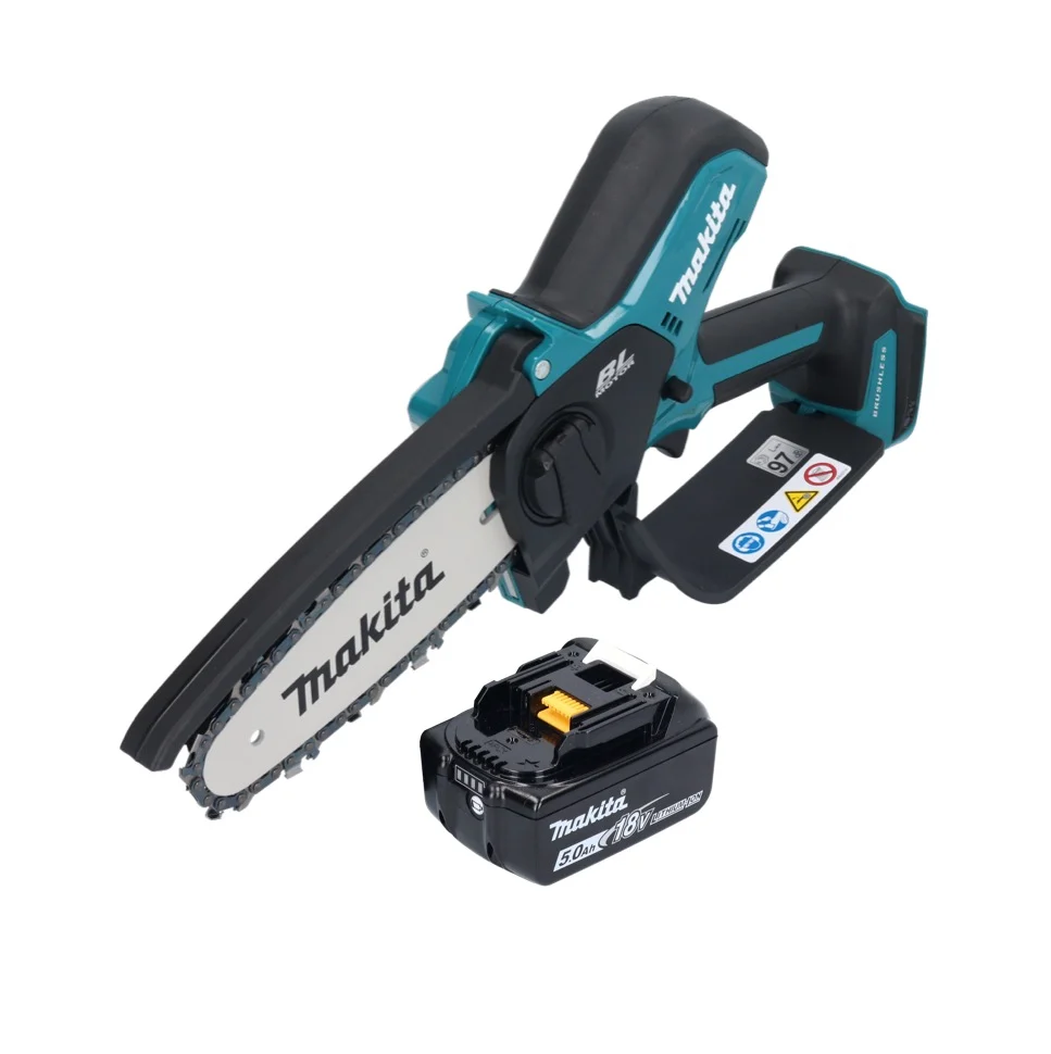 Makita DUC 150 T akumulatorowa pilarka łńcuchowa 18 V 15 cm bezszczotkowa + 1x akumulator 5,0 Ah - bez ładowarki