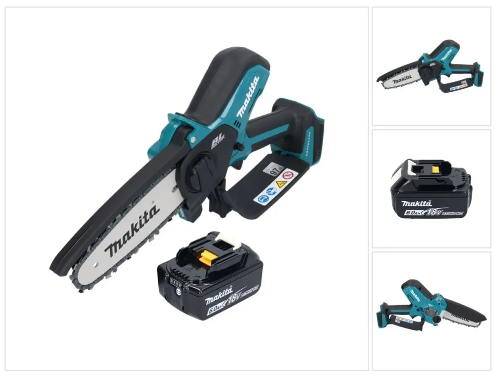 Makita DUC 150 G Akumulatorowa pilarka łńcuchowa 18 V 15 cm bezszczotkowa + 1x akumulator 6,0 Ah - bez ładowarki