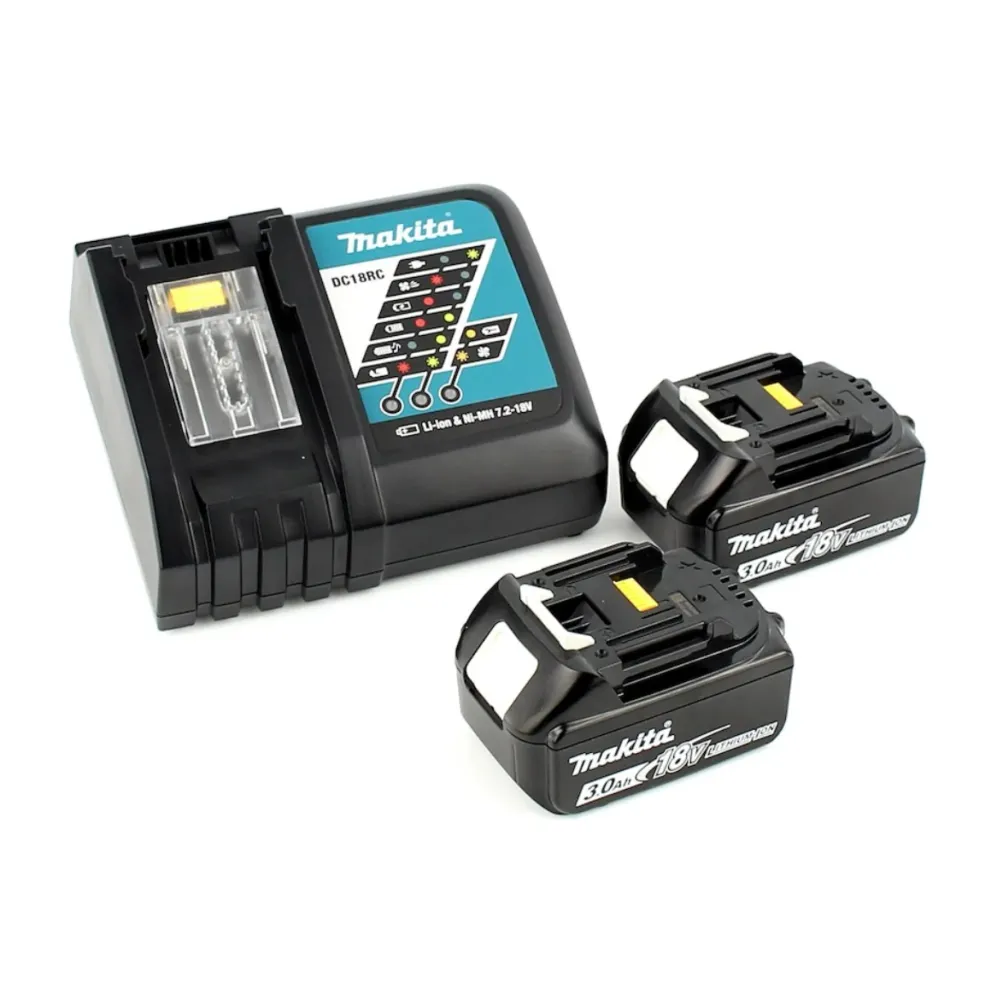 Makita BBO 180 RFJ 18V akumulatorowa szlifierka oscylacyjna + 2x akumulator 3.0Ah + ładowarka + Makpac