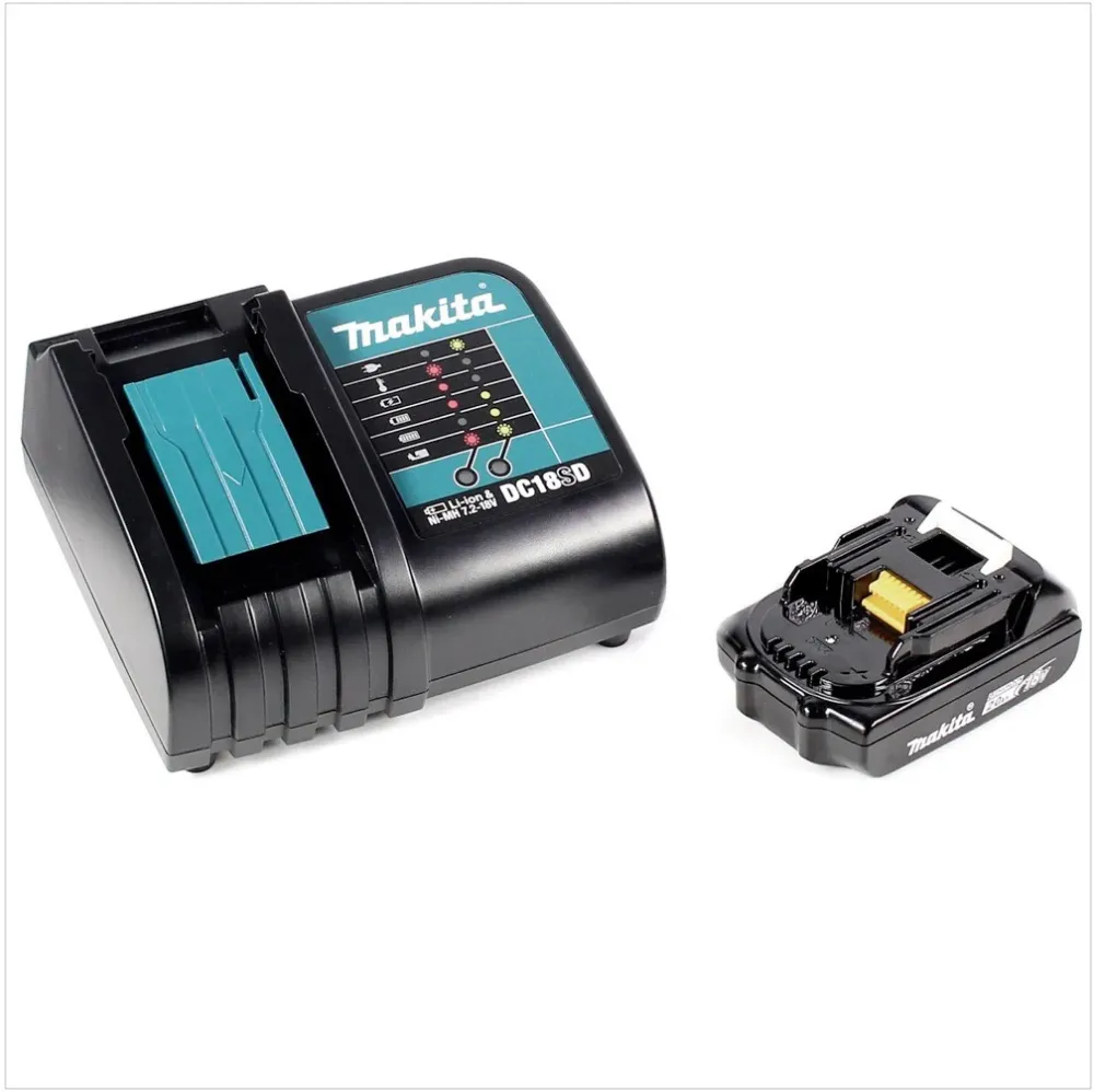 Makita DBO 180 SA1J akumulatorowa szlifierka oscylacyjna 18 V 125 mm + 1x akumulator 2,0 Ah + ładowarka + Makpac