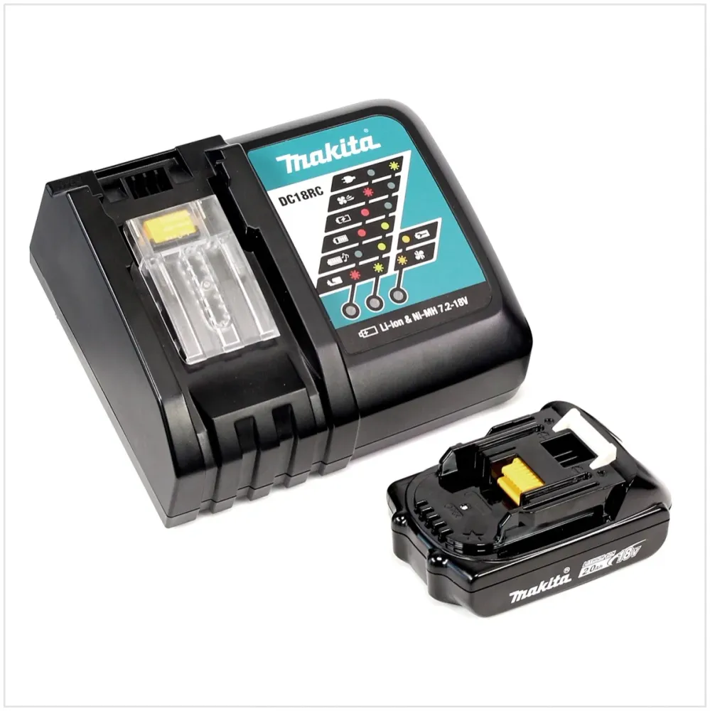 Makita DDF 483 RA1J akumulatorowa wiertarko-wkrętarka 18 V 40 Nm bezszczotkowa + 1x akumulator 2,0 Ah + ładowarka + Makpac