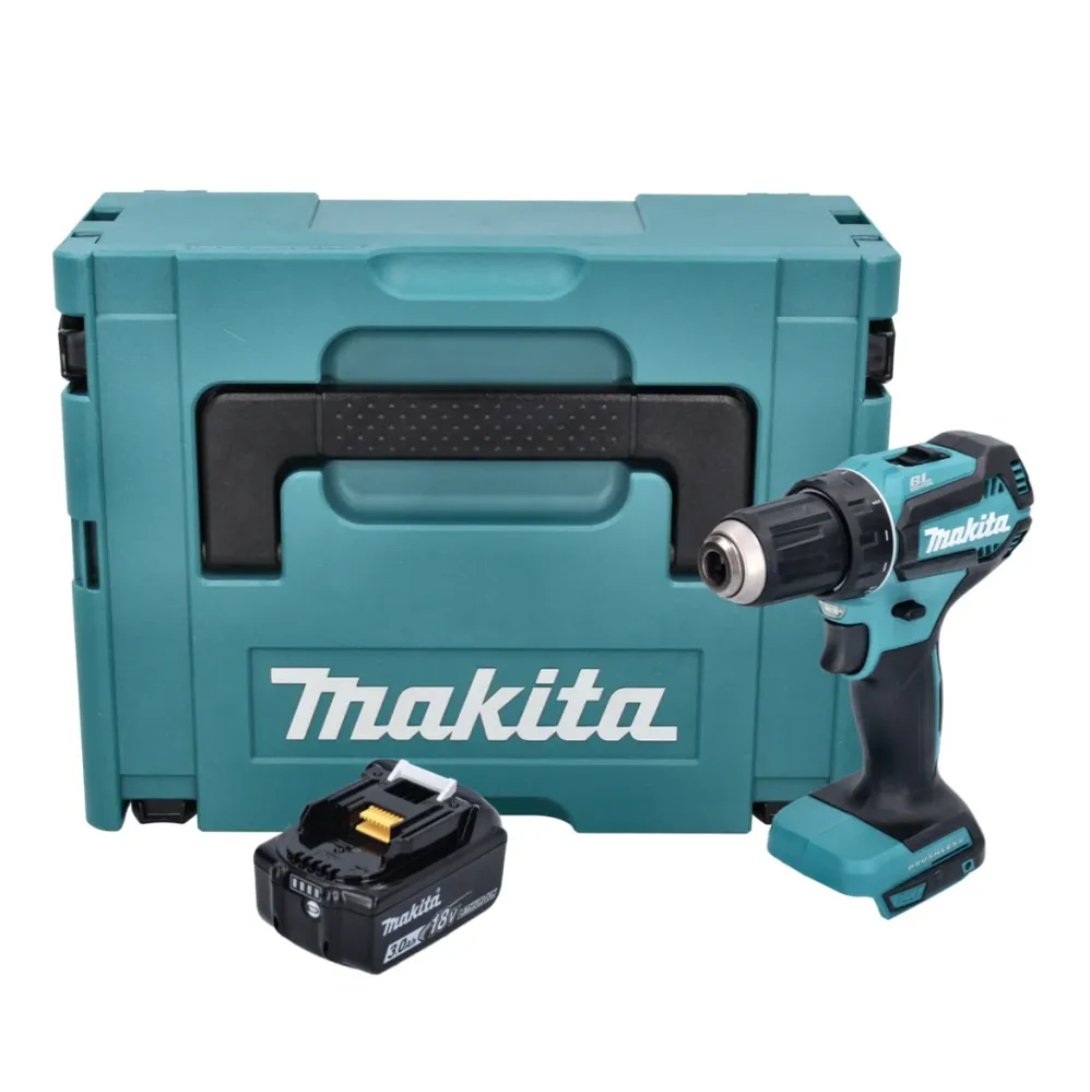 Makita DDF 485 F1J akumulatorowa wiertarko-wkrętarka 18 V 50 Nm bezszczotkowa + 1x akumulator 3,0 Ah + Makpac - bez ładowarki