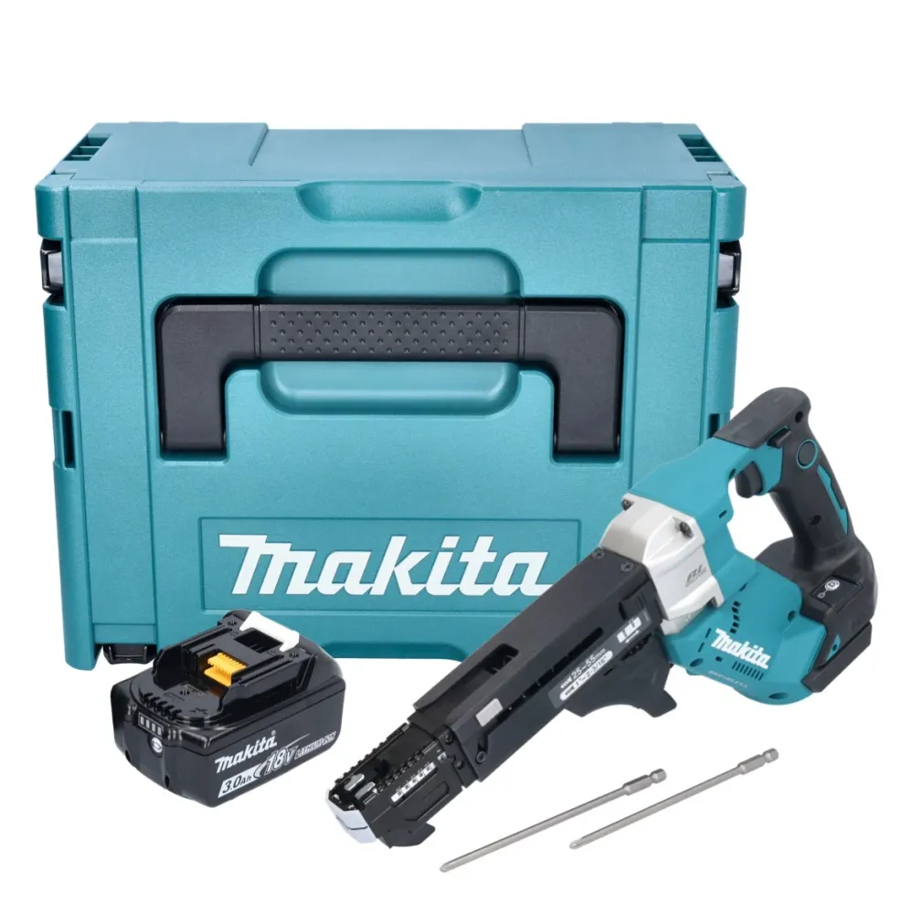 Makita DFR 551 F1J wkrętarka akumulatorowa 18 V 25 - 55 mm bezszczotkowa + 1x akumulator 3,0 Ah + Makpac - bez ładowarki