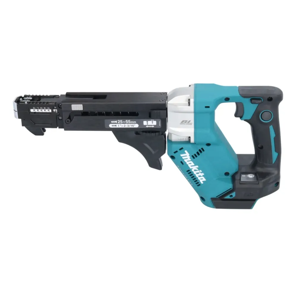 Makita DFR 551 RG1 wkrętarka akumulatorowa 18 V 25 - 55 mm bezszczotkowa + 1x akumulator 6,0 Ah + ładowarka