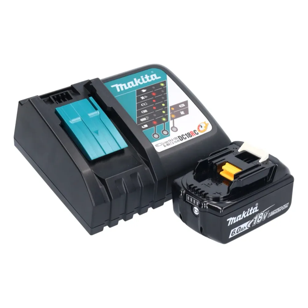 Makita DFR 551 RG1 wkrętarka akumulatorowa 18 V 25 - 55 mm bezszczotkowa + 1x akumulator 6,0 Ah + ładowarka