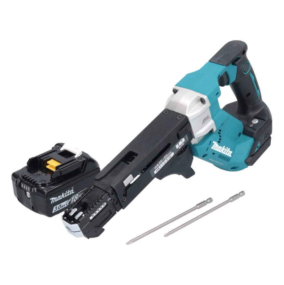 Makita DFR 551 F1 wkrętarka akumulatorowa 18 V 25 - 55 mm bezszczotkowa + 1x akumulator 3,0 Ah - bez ładowarki