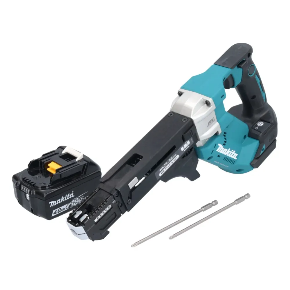 Makita DFR 551 M1 wkrętarka akumulatorowa 18 V 25 - 55 mm bezszczotkowa + 1x akumulator 4,0 Ah - bez ładowarki